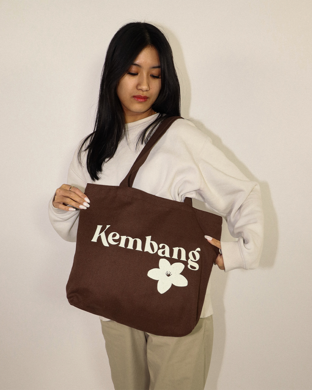 KEMBANG TOTE BAG BROWN
